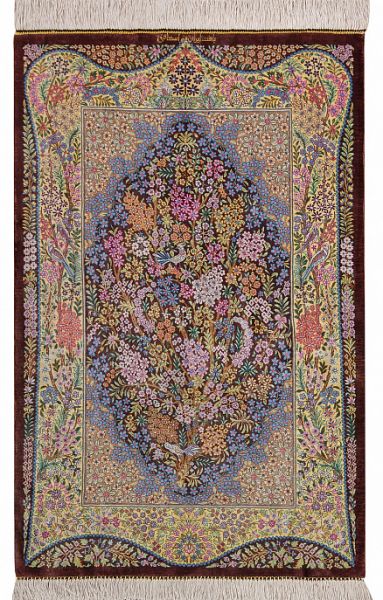 Иранский ковёр из шёлка «QOM» 12-469/S-IR