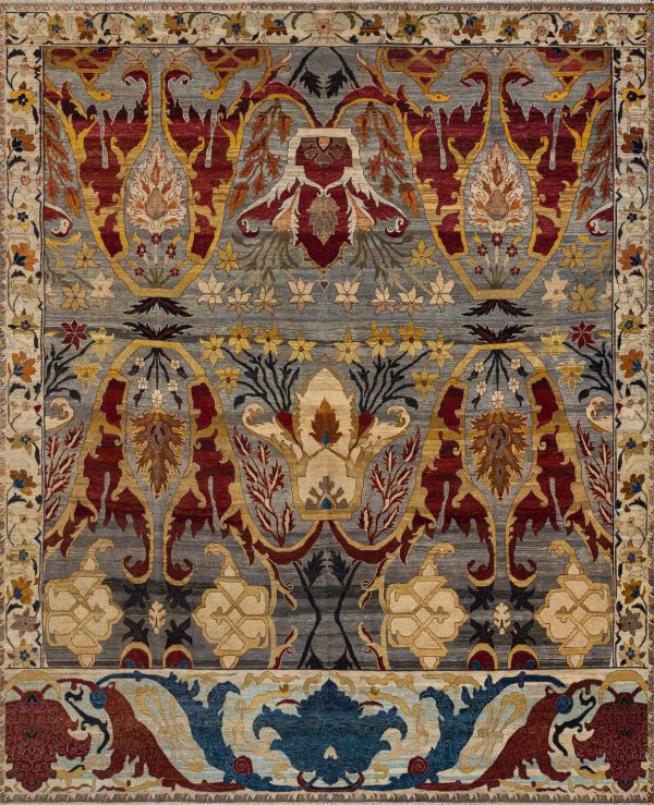 Индийский ковер из шерсти «ZIEGLER VINTAGE» AC228-GREY(364x408) 364 x 408 см