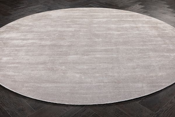 Индийский ковер из шерсти и арт-шёлка «MURUGAN» PLAIN-SIL(Round) 250 x 250 см