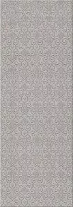 Плитка настенная Agra Grey Arabesco 251x709 серая