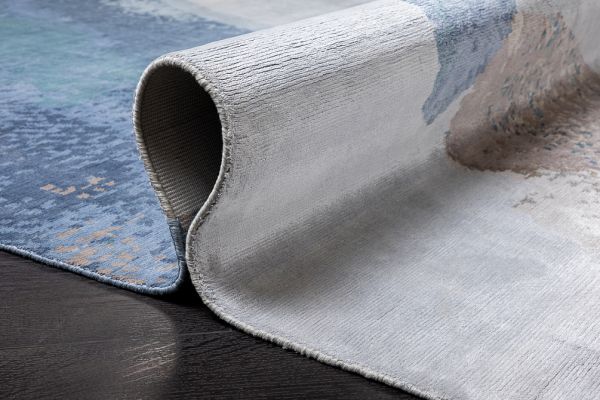 Индийский ковёр из эвкалиптового шёлка «RIVOLI» WATER COLOR-2