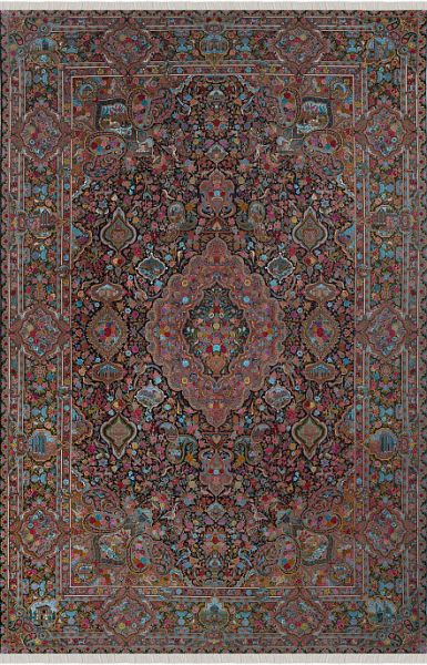 Иранский ковёр из шерсти и шёлка «TABRIZ 40» 12-55-IR