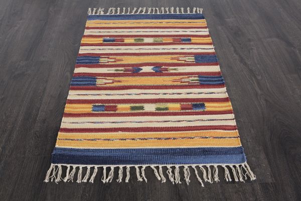 Индийский ковер из хлопка «KILIM COTTON» CT27-MIX 170 x 240 см