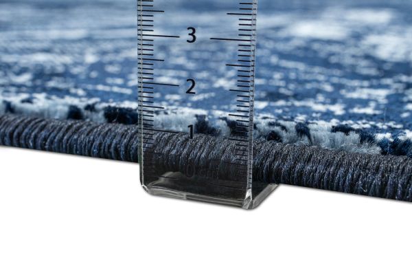 Турецкий ковер из полиэстера «JULIA» 43239A-BLUE-NAVY 80 x 150 см