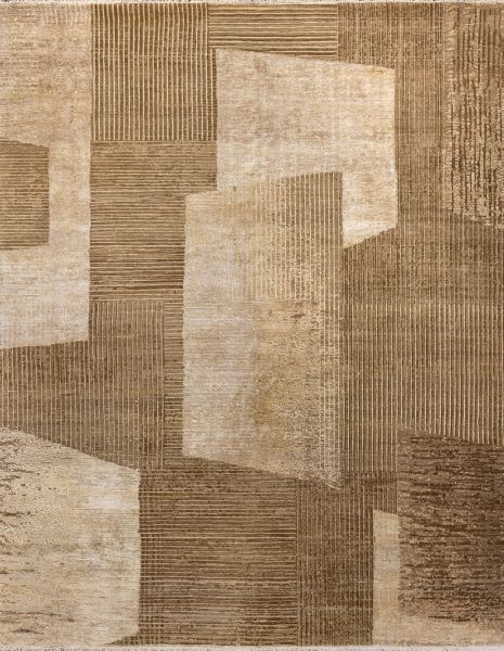 Индийский ковер из шерсти, шёлка и хлопка «HOLLYWOOD ART» CE6105-BROWN 244 x 305 см
