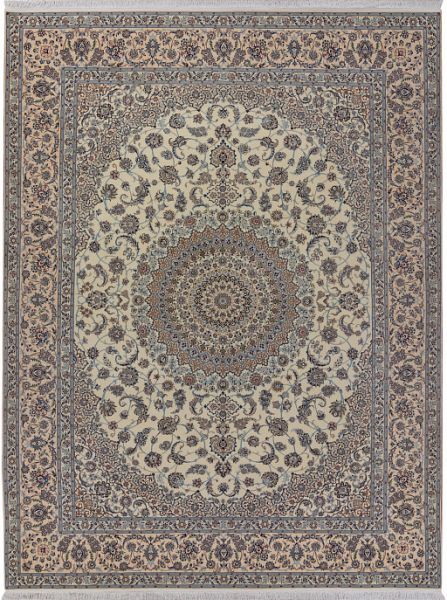 Иранский ковёр из шерсти и шёлка «NAIN 6LA» 14-297-IR