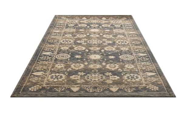 Бельгийский ковер из вискозы, акрила и хлопка «ELEGANT TAPESTRY» YENTEL-8281-GRY 70 x 140 см