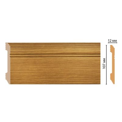 Плинтус из дюрополимера  D105-73 107х12х2400мм ударопрочный водостойкий