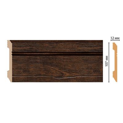 Плинтус из дюрополимера  D105-966 107х12х2400мм ударопрочный водостойкий