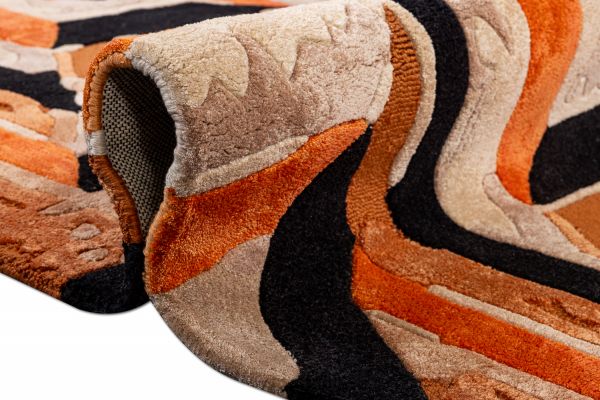 Индийский ковер из эвкалиптового шёлка и шерсти «VELVET MIRAGE» SIGN-2 125 x 200 см Индийский ковер из эвкалиптового шёлка и шерсти «VELVET MIRAGE» SIGN-2 125 x 200 см