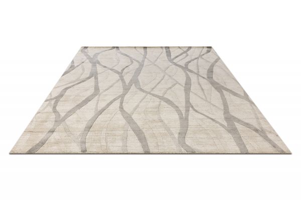 Индийский ковер из арт-шёлка и шерсти «EVEREST» 2023194-ROCK 163 x 241 см