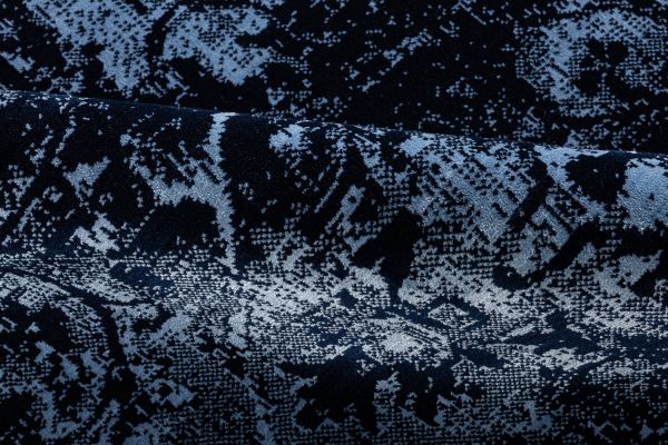 Турецкий ковер из полиэстера «JULIA» 43239A-BLUE-NAVY 80 x 150 см