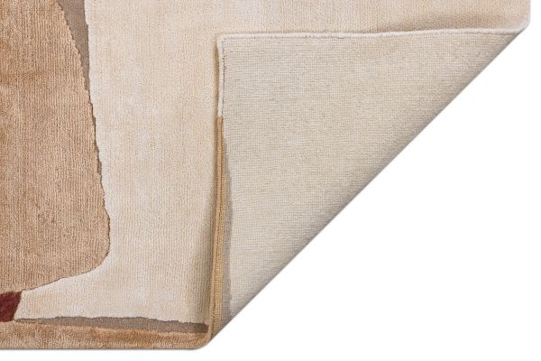 Индийский ковер из шерсти, шёлка и эвкалиптового шёлка «TECTONIC» D1-C1 171 x 240 см