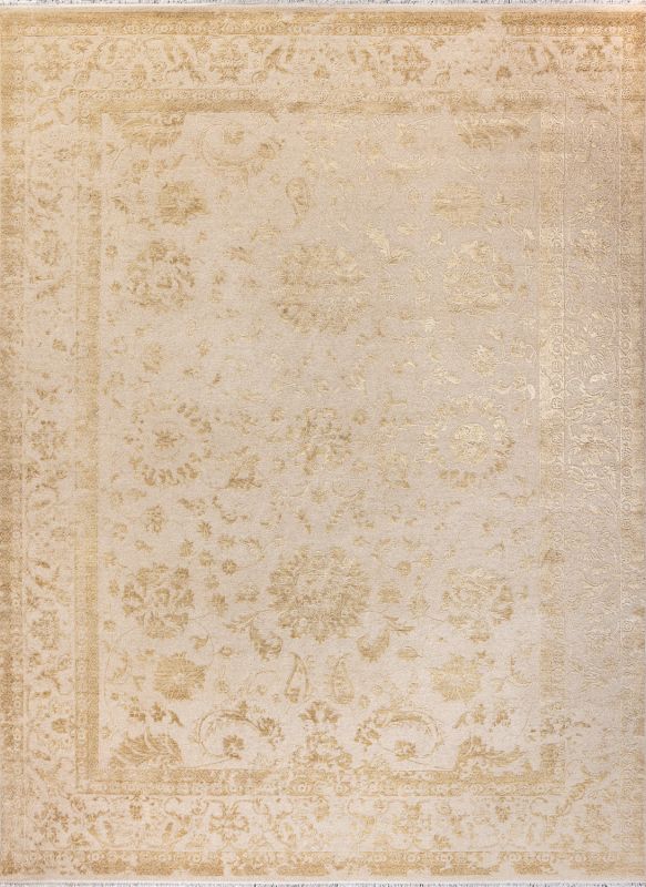 Индийский ковер из шерсти, арт-шёлка и хлопка «MODERN D» JK-A-NATURAL-GOLD 274 x 365 см Индийский ковер из шерсти, арт-шёлка и хлопка «MODERN D» JK-A-NATURAL-GOLD 274 x 365 см