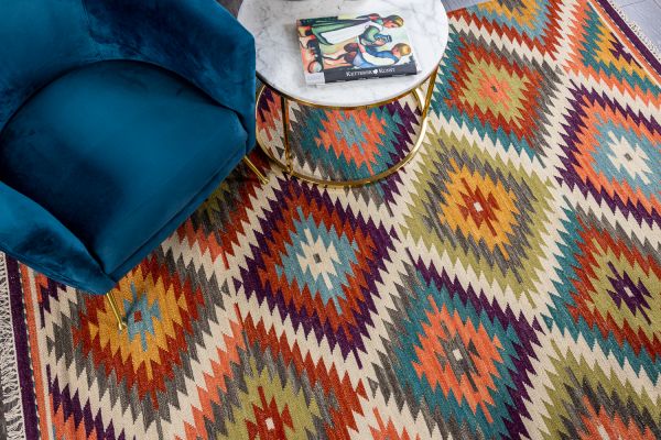 Индийский ковер из шерсти «KILIM (EWT)» KL484 200 x 290 см