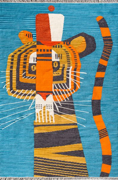 Индийский ковер из хлопка «ARCTIC KILIM» TIGER-MLT 165 x 235 см