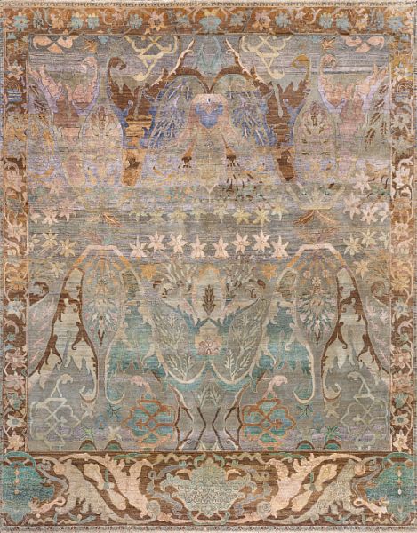 Индийский ковёр из шерсти «ZIEGLER VINTAGE» AC228-GREY-MIX(244x309)
