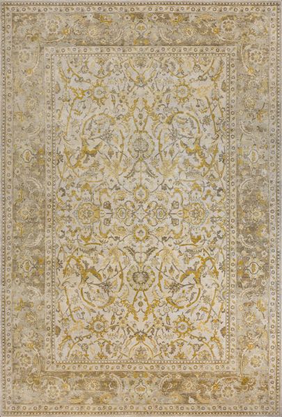 Индийский ковер из шёлка и шерсти «POLONAISE» S313-IVORY-CAMEL 307 x 429 см