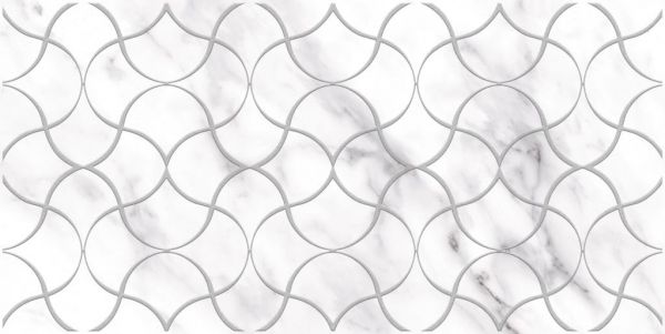 Black and White Декор серебро 300*600 (1*8) VINCHI