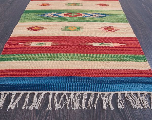 Индийский ковер из хлопка «KILIM COTTON» CT233-MIX 170 x 240 см