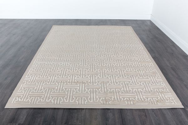 Непальский ковер из шерсти и шёлка «ART DECO RUGS» AB233/4-BR12 201 x 304 см