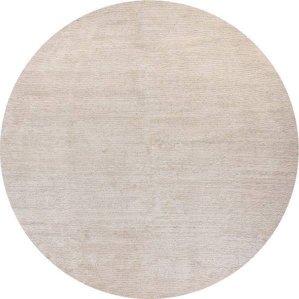 Индийский ковер из шёлка, шерсти и хлопка «BLANC DE BLANCS» KE13013(Round) 302 x 302 см Индийский ковер из шёлка, шерсти и хлопка «BLANC DE BLANCS» KE13013(Round) 302 x 302 см
