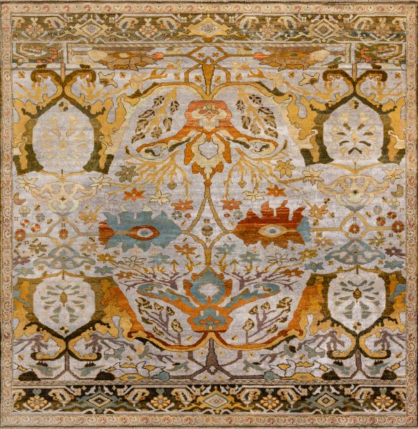 Индийский ковер из шерсти и хлопка «ZIEGLER VINTAGE» CAD7-GREY-MIX(275x280) 275 x 280 см Индийский ковер из шерсти и хлопка «ZIEGLER VINTAGE» CAD7-GREY-MIX(275x280) 275 x 280 см