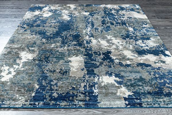 Индийский ковёр из арт-шёлка «STORM» FR1218-BLUE