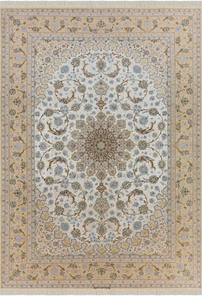 Иранский ковёр из шерсти и шёлка «ISFAHAN IR» 9-480-Zamanian-IR