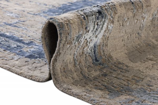 Индийский ковер из шерсти и бамбукового шёлка «UVENUTI» LRB1545-C.GREY-B.MIRAGE 198 x 300 см