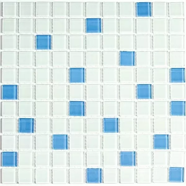 Мозаика Bonaparte Jump Blue №8 300x300 белая