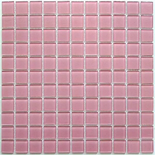 Мозаика Bonаparte Pink glass 300x300 розовая