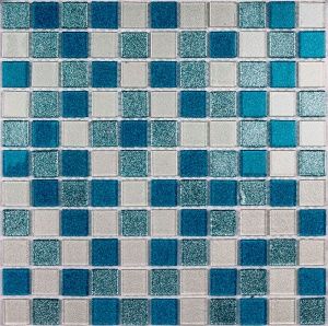 Мозаика Bonaparte Shine Blue 300x300 голубая