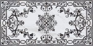 Керамогранит Монте Тиберио 1195x2385 декорированный белый SG591702R