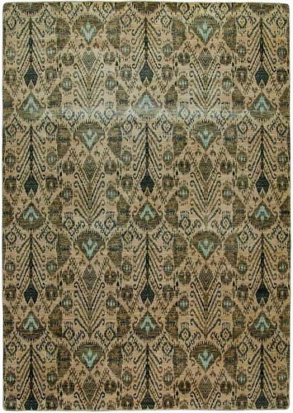 Индийский ковёр из шерсти «IKAT K» IKAT29-BGE