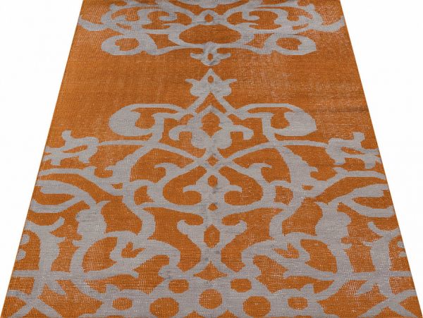 Индийский ковёр из шерсти «VINTAGE HILL» FL3-ORA-GRY