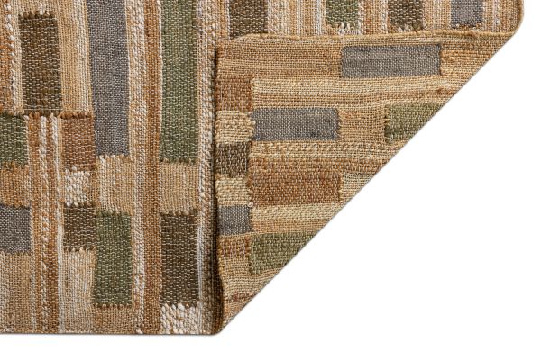 Индийский ковер из джута «JUTE» 1563-LT.BRN-N.WHITE-G.RUST 135 x 200 см