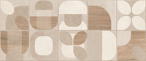Керамическая плитка Pinto beige wall 02 250х600 (0,15*8 =1,2*48) (1-й сорт) Gracia Ceramica   для ванной комнаты