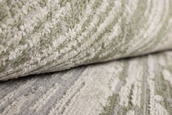 Турецкий ковер из полиэстера и полипропилена «KLASS» 9591A-GRY - GRN 80 x 150 см