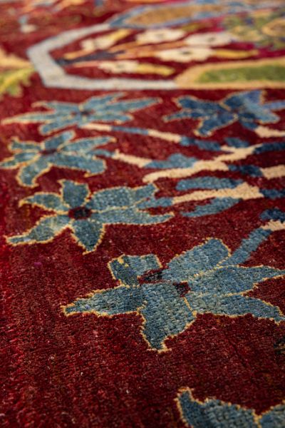 Индийский ковёр из шерсти «ZIEGLER VINTAGE» AC228-RED-BLU(244x278)