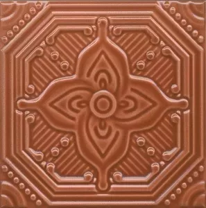 Декор настенный Салинас 150x150 оранжевый SSA005