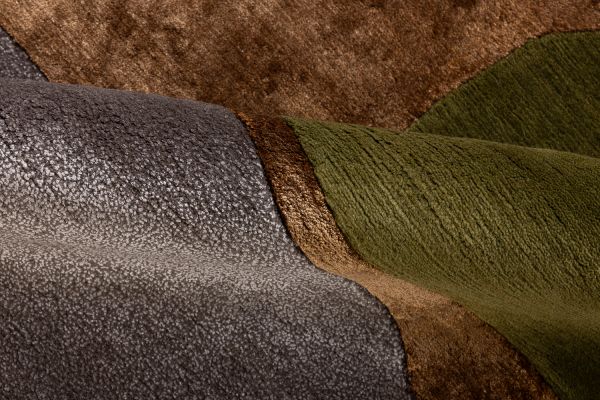 Индийский ковер из шерсти, шёлка и эвкалиптового шёлка «TECTONIC» D1-C4 172 x 239 см