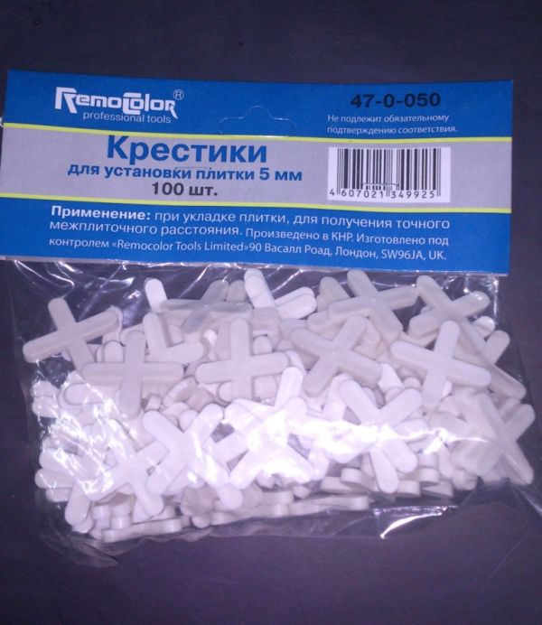 Крестики пластм 5,0мм 100шт