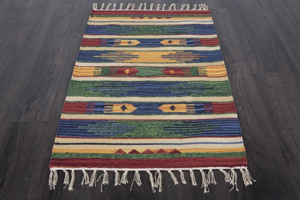 Индийский ковер из хлопка «KILIM COTTON» CT31NEW-MIX 200 x 300 см