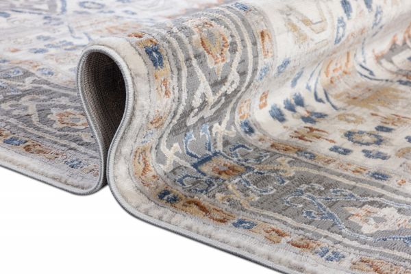 Турецкий ковер из полиэстера и полипропилена «ALAMO» 31850A-CRE-GRY 160 x 230 см