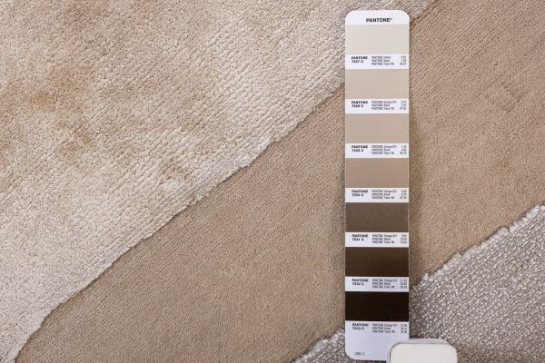 Индийский ковер из шерсти, шёлка и эвкалиптового шёлка «TECTONIC» D1-C1 171 x 240 см