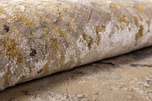 Индийский ковер из арт-шёлка и шерсти «SAN FRANCISCO» GOLD-LINES-2-GREY 169 x 238 см Индийский ковер из арт-шёлка и шерсти «SAN FRANCISCO» GOLD-LINES-2-GREY 169 x 238 см