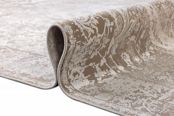 Турецкий ковер из эвкалиптового шёлка и акрила «EGOISTE» M455F-BGE-CRE 160 x 230 см