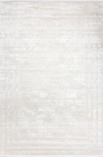 Турецкий ковер из полипропилена и полиэстера «MOON» 6489A-CREAM-L.GREY 80 x 150 см