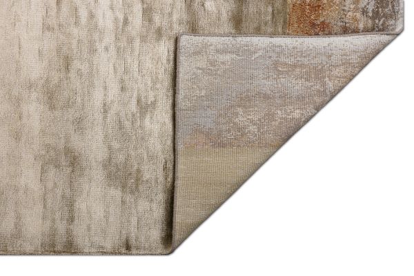 Индийский ковер из шерсти и арт-шёлка «CHAOS THEORY» ESK369-M.GREY-L.PEACH 246 x 302 см Индийский ковер из шерсти и арт-шёлка «CHAOS THEORY» ESK369-M.GREY-L.PEACH 246 x 302 см